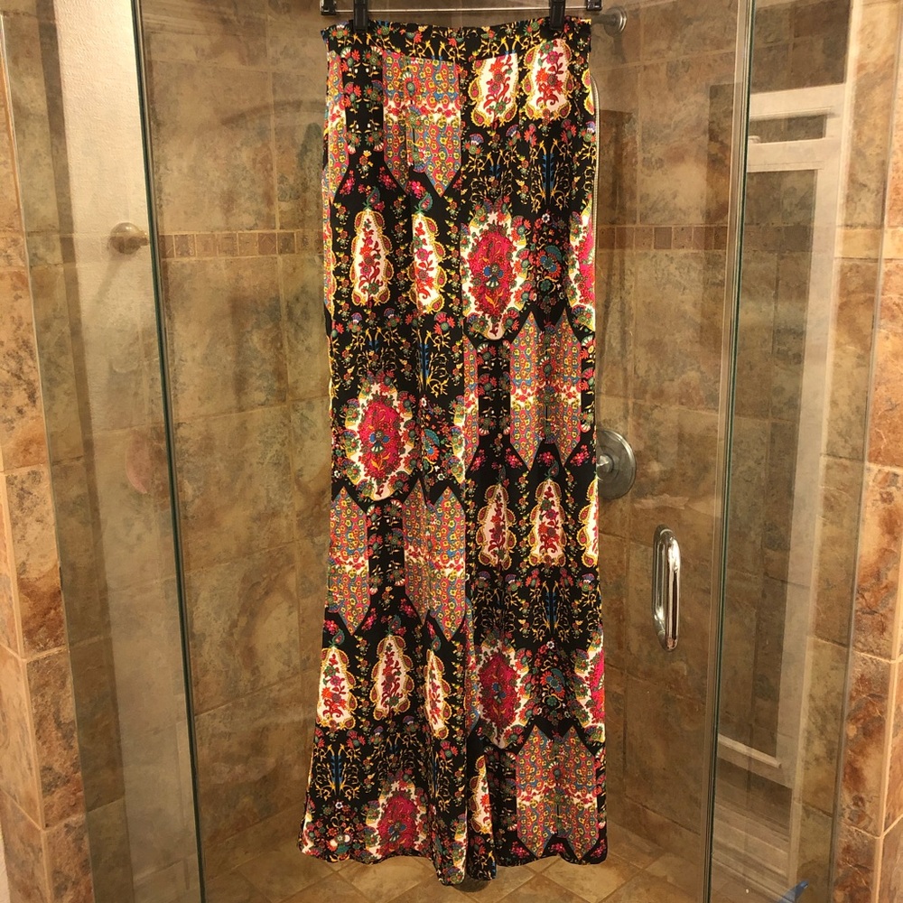 NWOT Show Me Your Mumu Patterned Wide Leg Pants